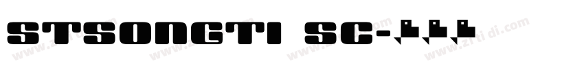stsongti sc字体转换